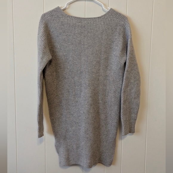 N.Peal London Street 100% Cashmere V-Neck Sweater in Gray Size Small - Picture 4 of 4
